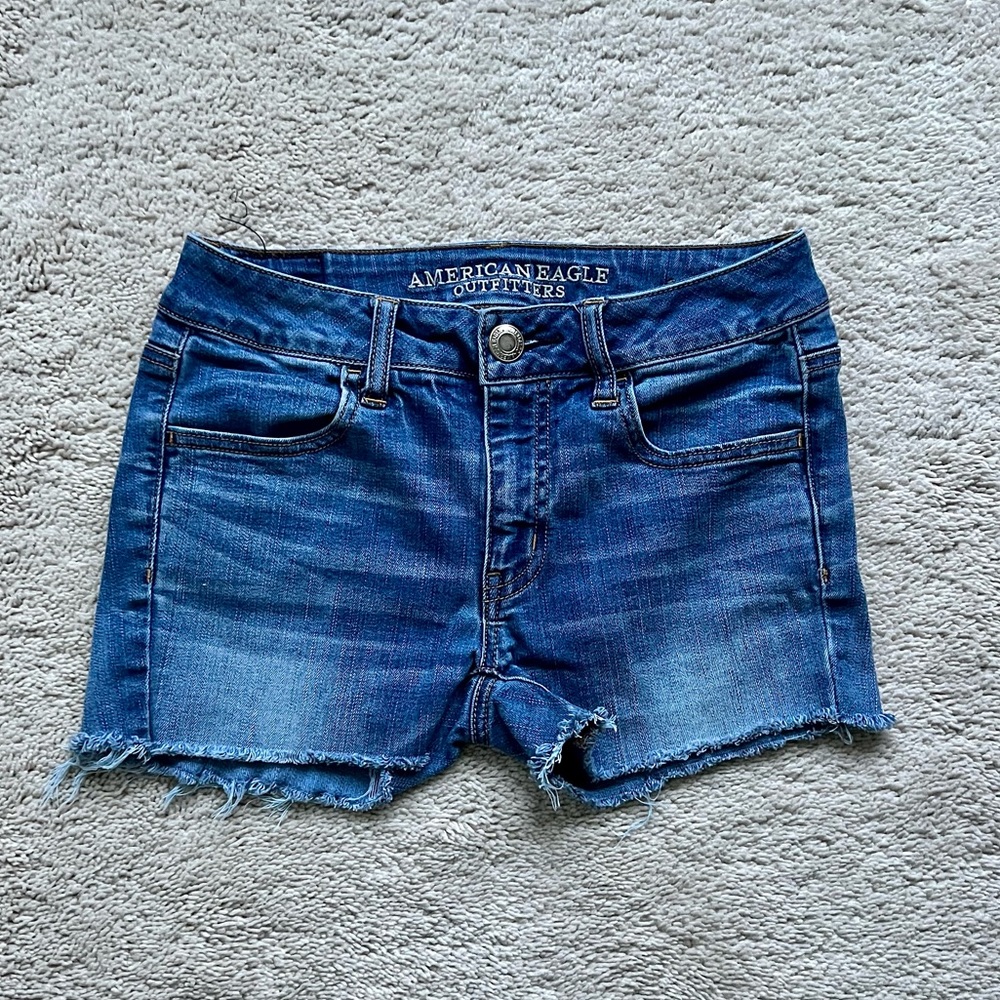 American Eagle high waisted denim shorts